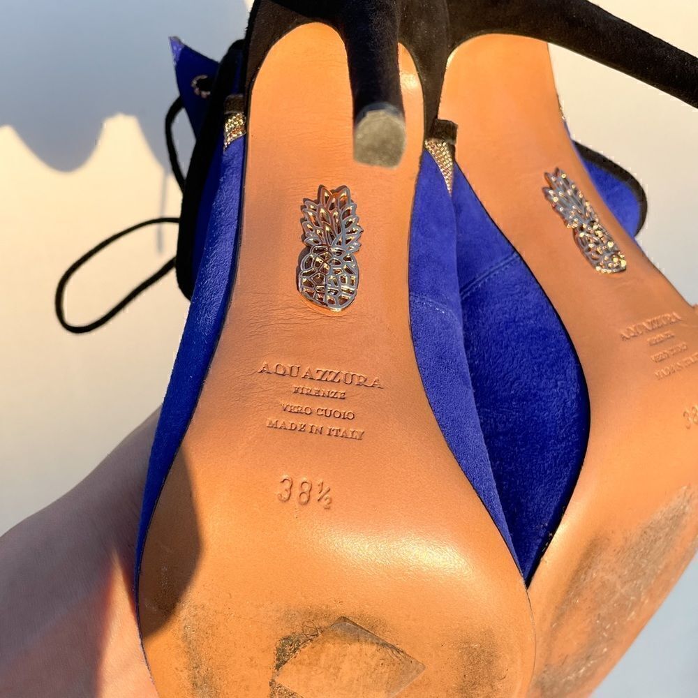 Aquazzura Neiman Marcus Sexy on the Beach Heels size 38.5 - 8.5 - Picture 7 of 8